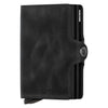 Twinwallet Vintage Secrid tv-black Wallets One Size / Black