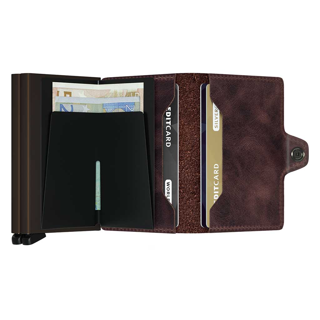 Twinwallet Vintage Secrid tv-chocolate Wallets One Size / Chocolate