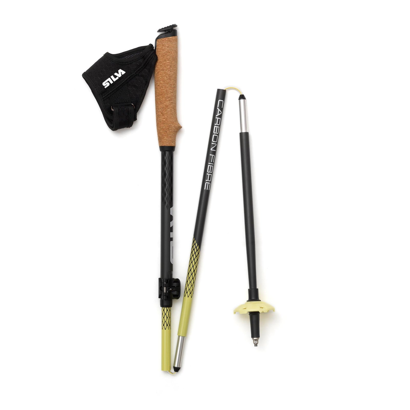Running Poles Carbon Z | Adjustable | 100-120cm Silva 38602 Walking Poles 100-120cm / Black/Yellow