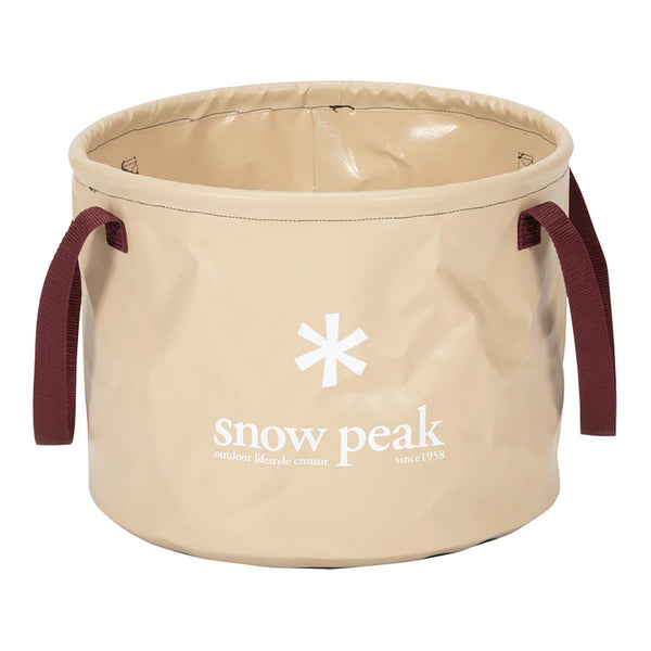 Camping Bucket Jumbo Snow Peak FP-150R Camp Buckets 25L / Natural