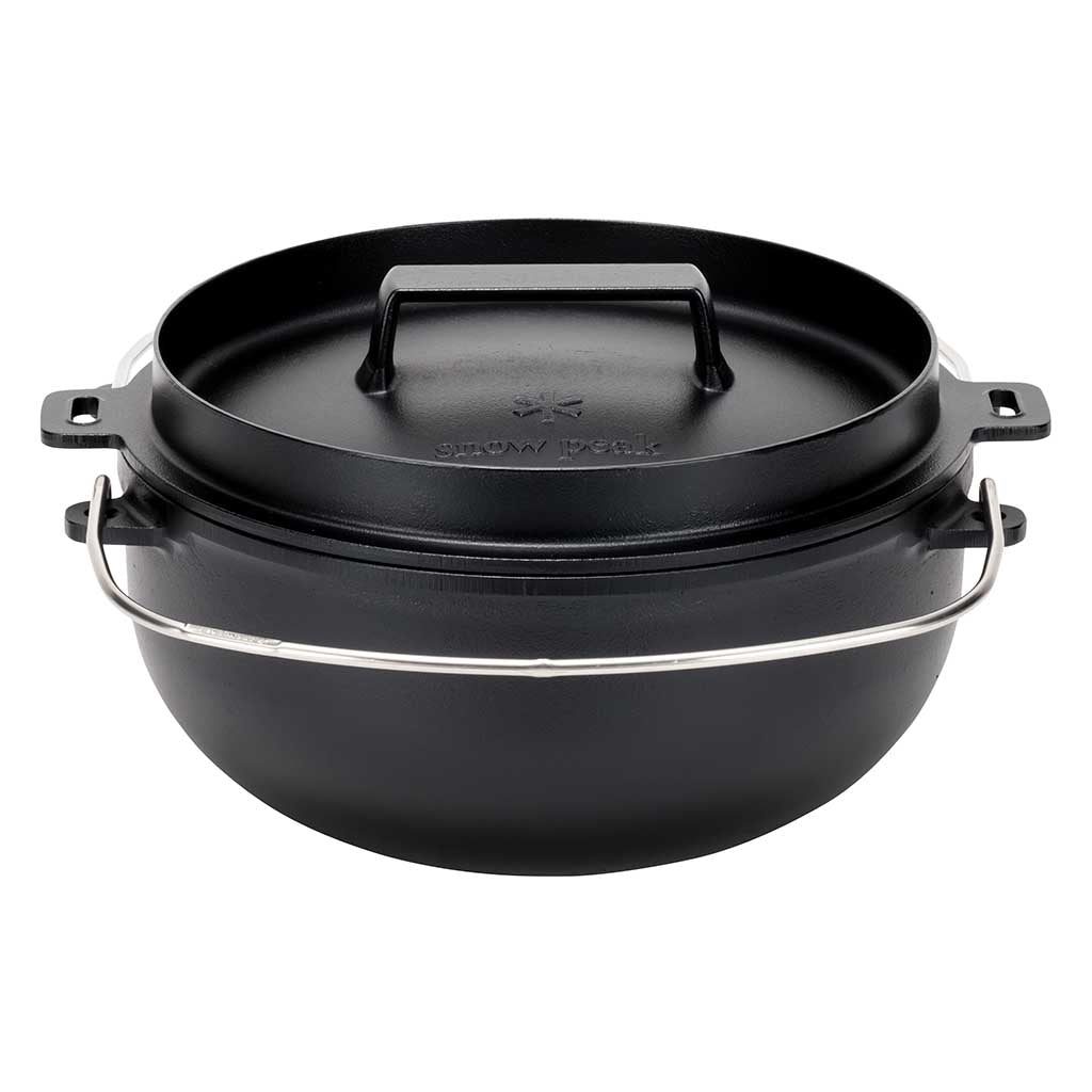 Cast Iron Oven 26cm Snow Peak CS-520 Dutch Ovens 26cm / Black