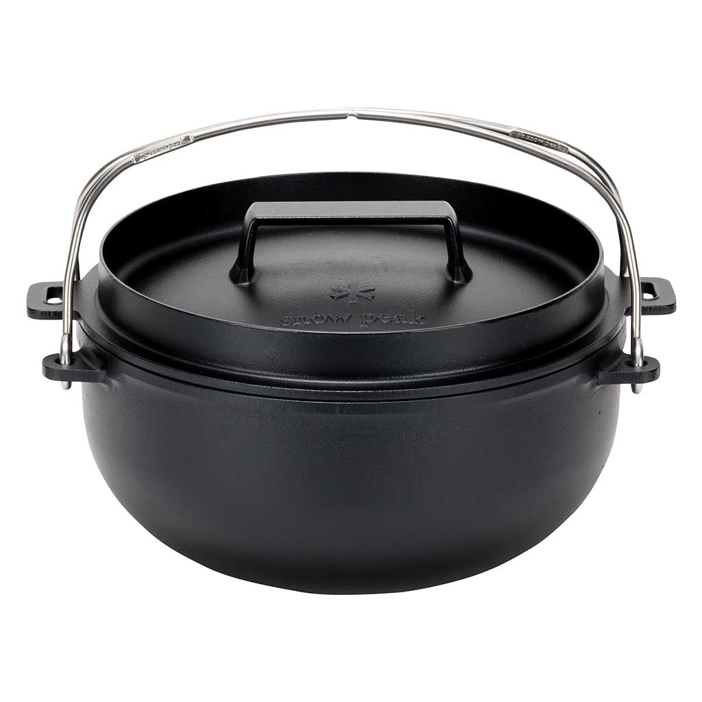 Cast Iron Oven 26cm Snow Peak CS-520 Dutch Ovens 26cm / Black