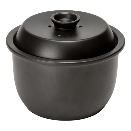 Snow Peak | Earthen Pot Zen | Clay Pot Rice Set | Black | WildBounds