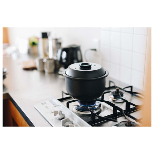 Snow Peak | Earthen Pot Zen | Clay Pot Rice Set | Black | WildBounds