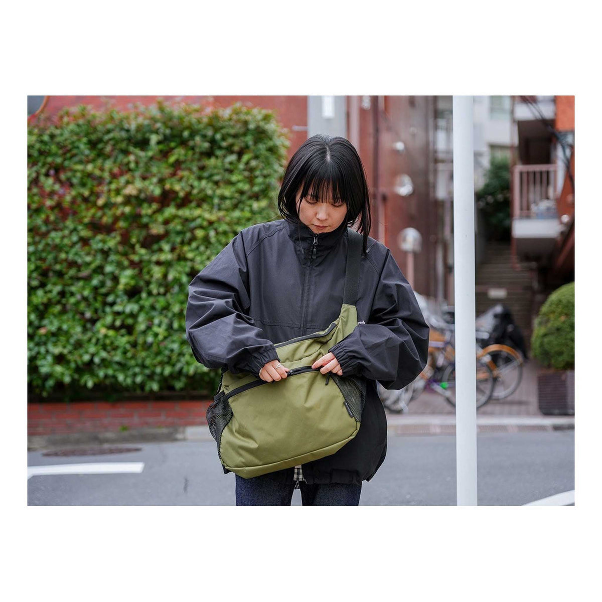 Everyday Use Middle Shoulder Bag Snow Peak AC-25SU40300012 Messenger Bags One Size / Grey