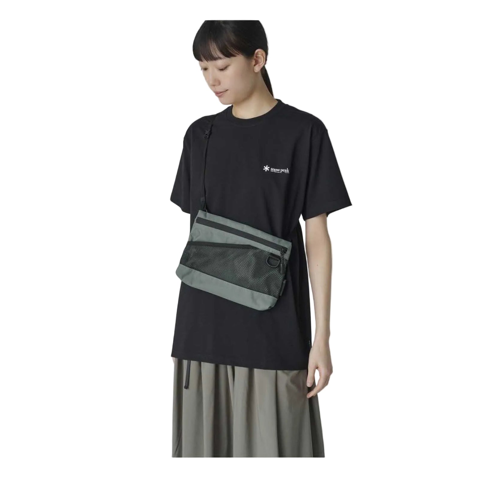 Everyday Use Sacoche Snow Peak AC-25SU40500012 Crossbody Bags One Size / Grey