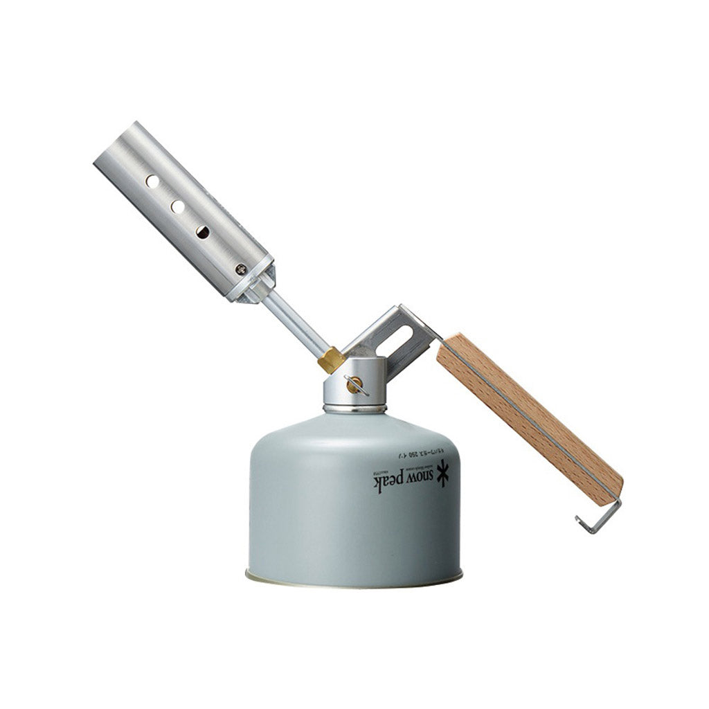 Folding Torch Snow Peak GT-120 Firepit Accessories One Size / Stainless Steel/Natural Wood