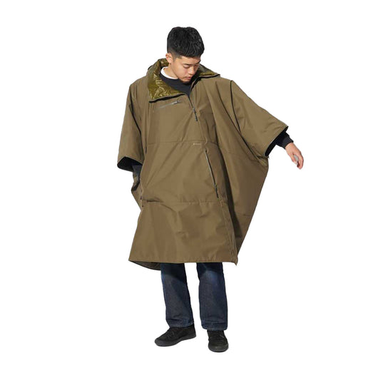Snow Peak | FR 2L Insulated Poncho | Olive | Campfire Poncho 