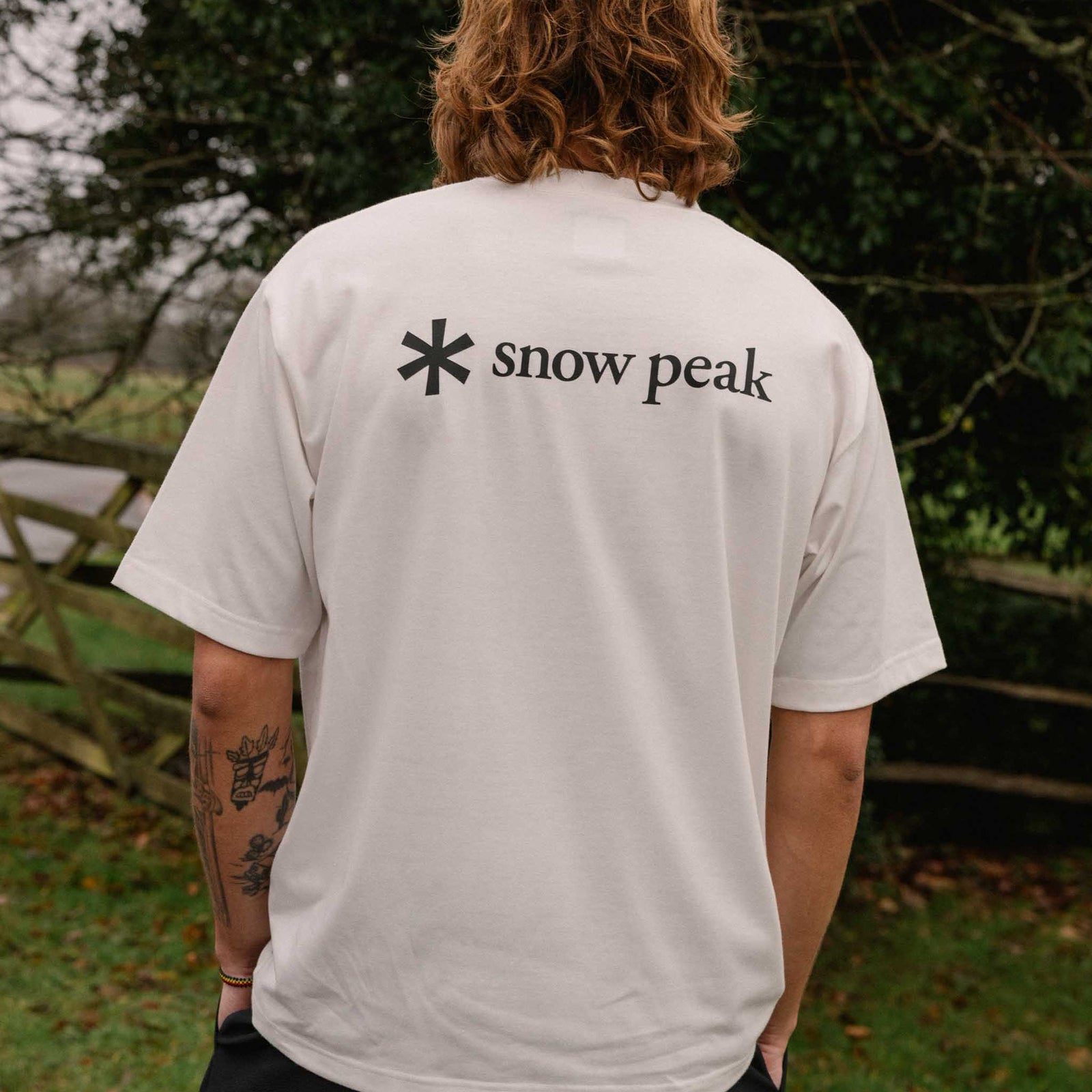 NSD Back Printed Logo T-Shirt Snow Peak Unisex Tees
