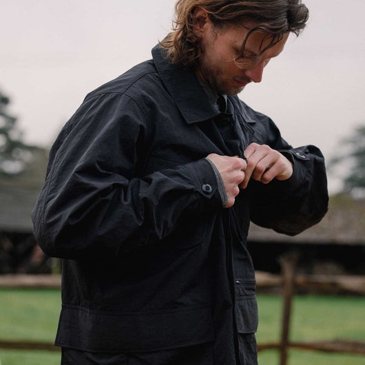 Snow Peak | Nylon Washer Jacket | Military Style Jacket | Greige