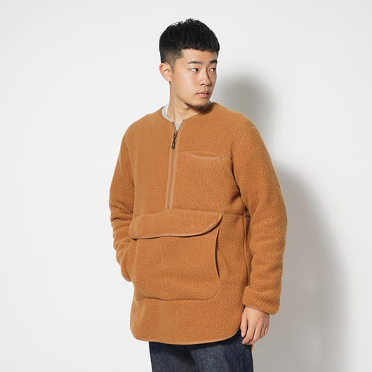 Snow Peak | Thermal Boa Fleece Pullover (2023) | Brown | WildBounds UK