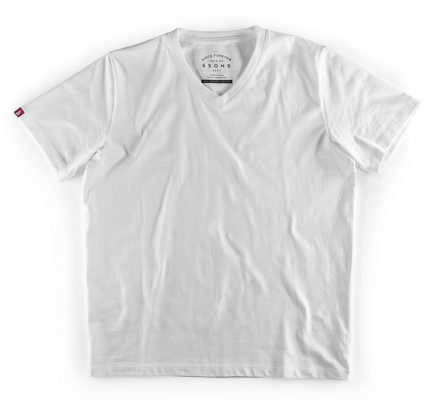 Classic White V-Neck T-Shirt