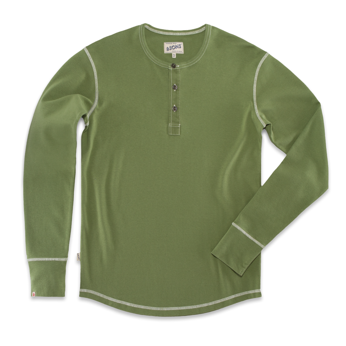 New Elder Henley Shirt &amp;SONS Men's Henleys