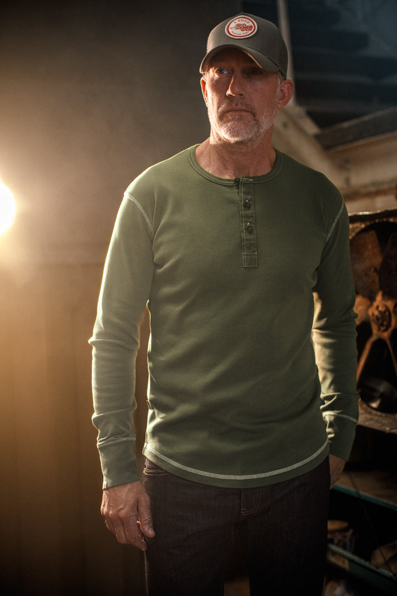 New Elder Henley Shirt &SONS Men's Henleys