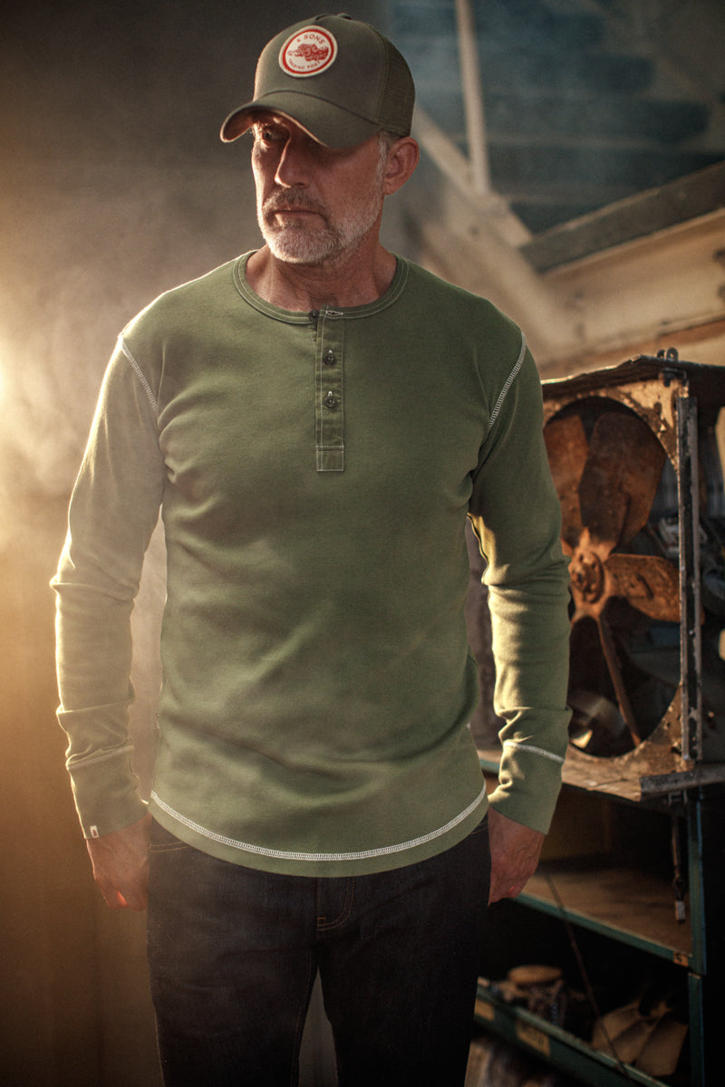 New Elder Henley Shirt &SONS Men's Henleys