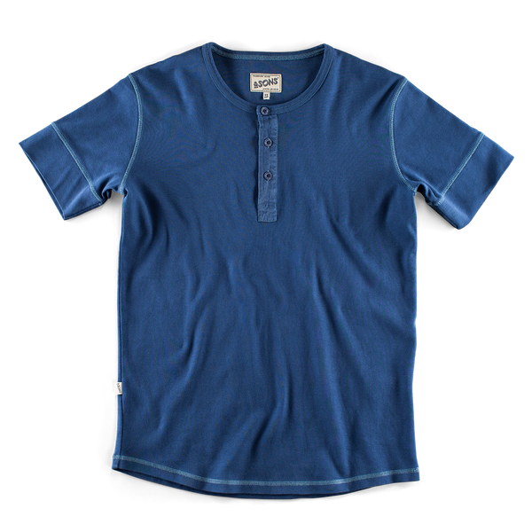 New Elder Henley Short Sleeve Shirt &SONS Men's Henleys