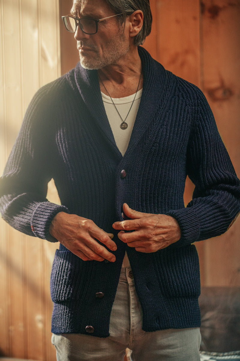 Pioneer British Wool Cardigan &SONS Men's Knitted Cardigans