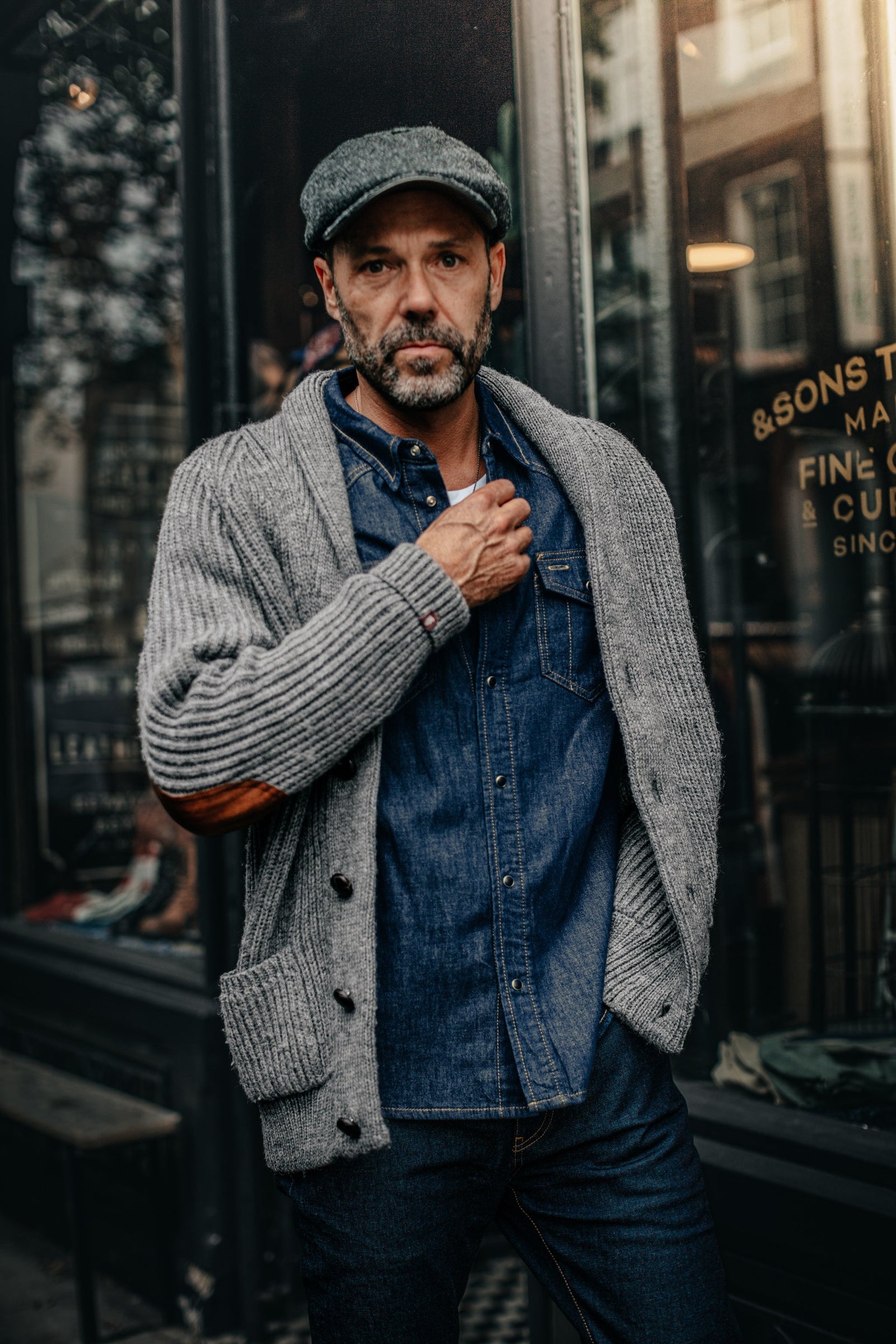 Pioneer British Wool Cardigan &SONS Men's Knitted Cardigans