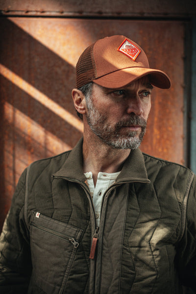 Trucker Badge Cap &SONS TPBCT-01 Caps & Hats One Size / Rust Tan