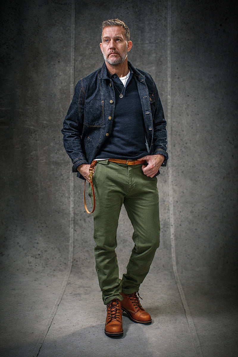 Virgil Chino &SONS CHINOAG-30 Men's Trousers 30 inch / Army Green