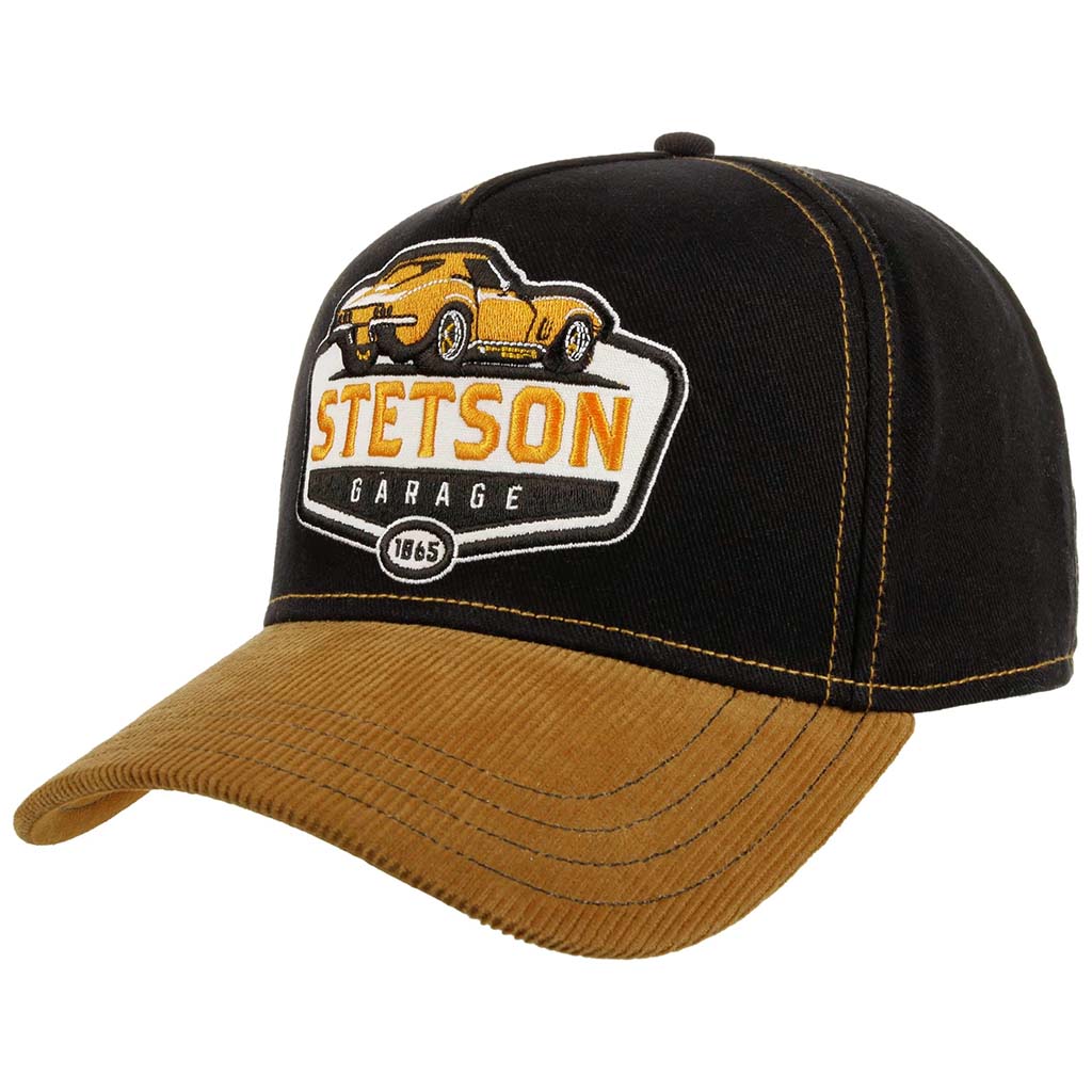 Trucker Cap | Stetson Garage Stetson 7741141-61-OS Caps &amp; Hats One Size / Gold/Black