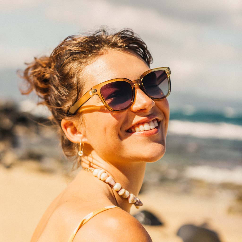 Miho Sunski SUN-MI-SSE Sunglasses One Size / Seaweed Sepia