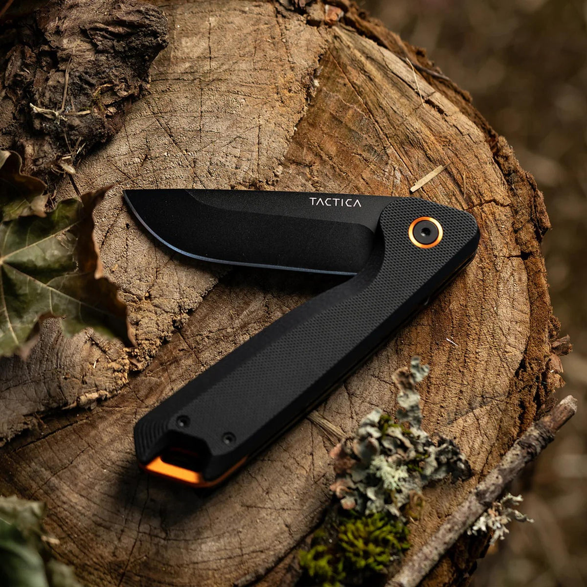 K.120 Flipper knife TACTICA TCK0120BLKBLK Pocket Knives Straight / Black