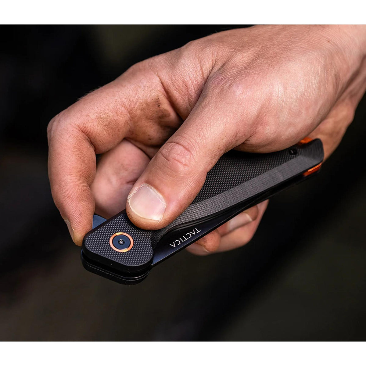 K.120 Flipper knife TACTICA TCK0120BLKBLK Pocket Knives Straight / Black