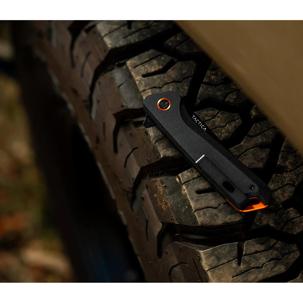 K.120 Flipper knife TACTICA TCK0120BLKBLK Pocket Knives Straight / Black
