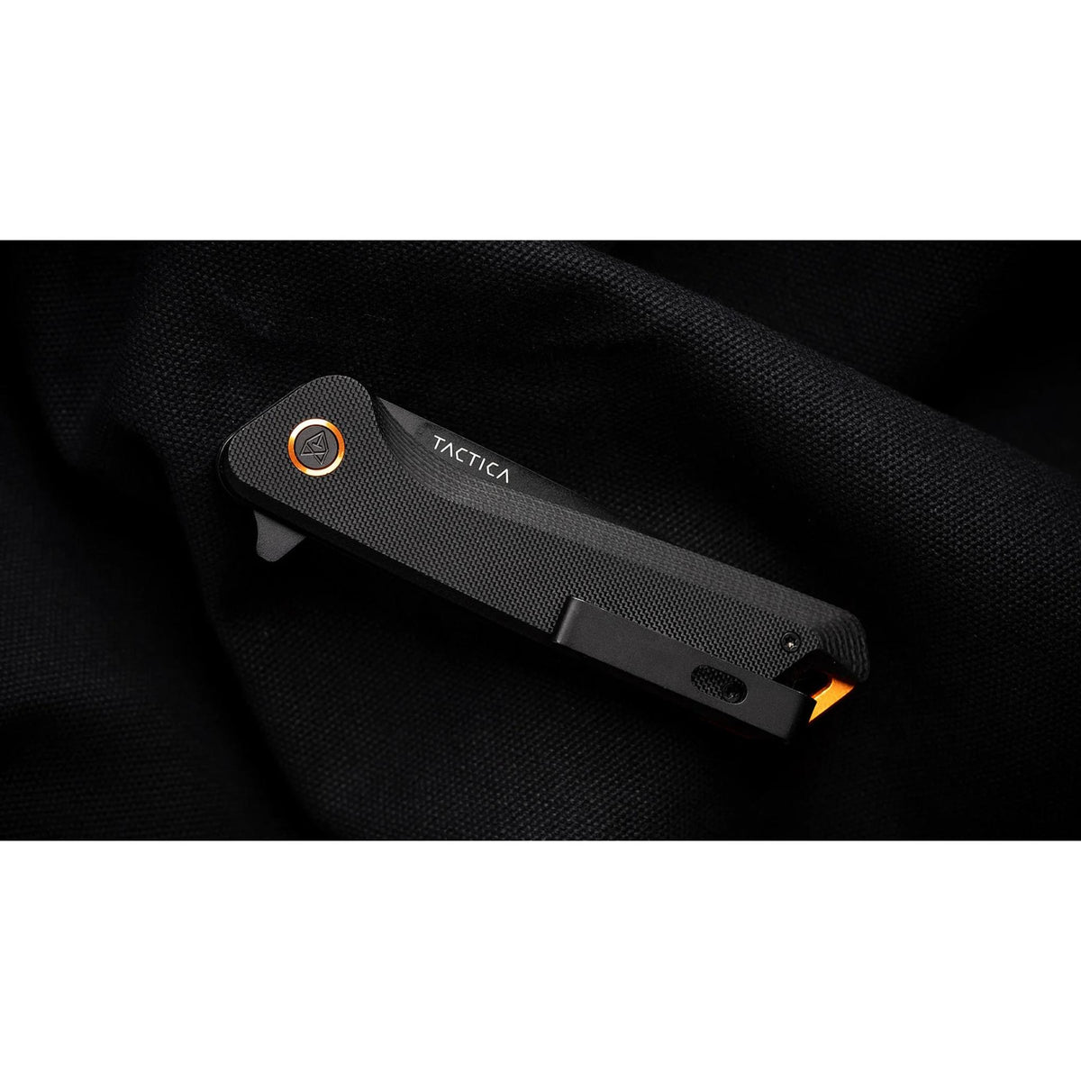 K.120 Flipper knife TACTICA TCK0120BLKBLK Pocket Knives Straight / Black