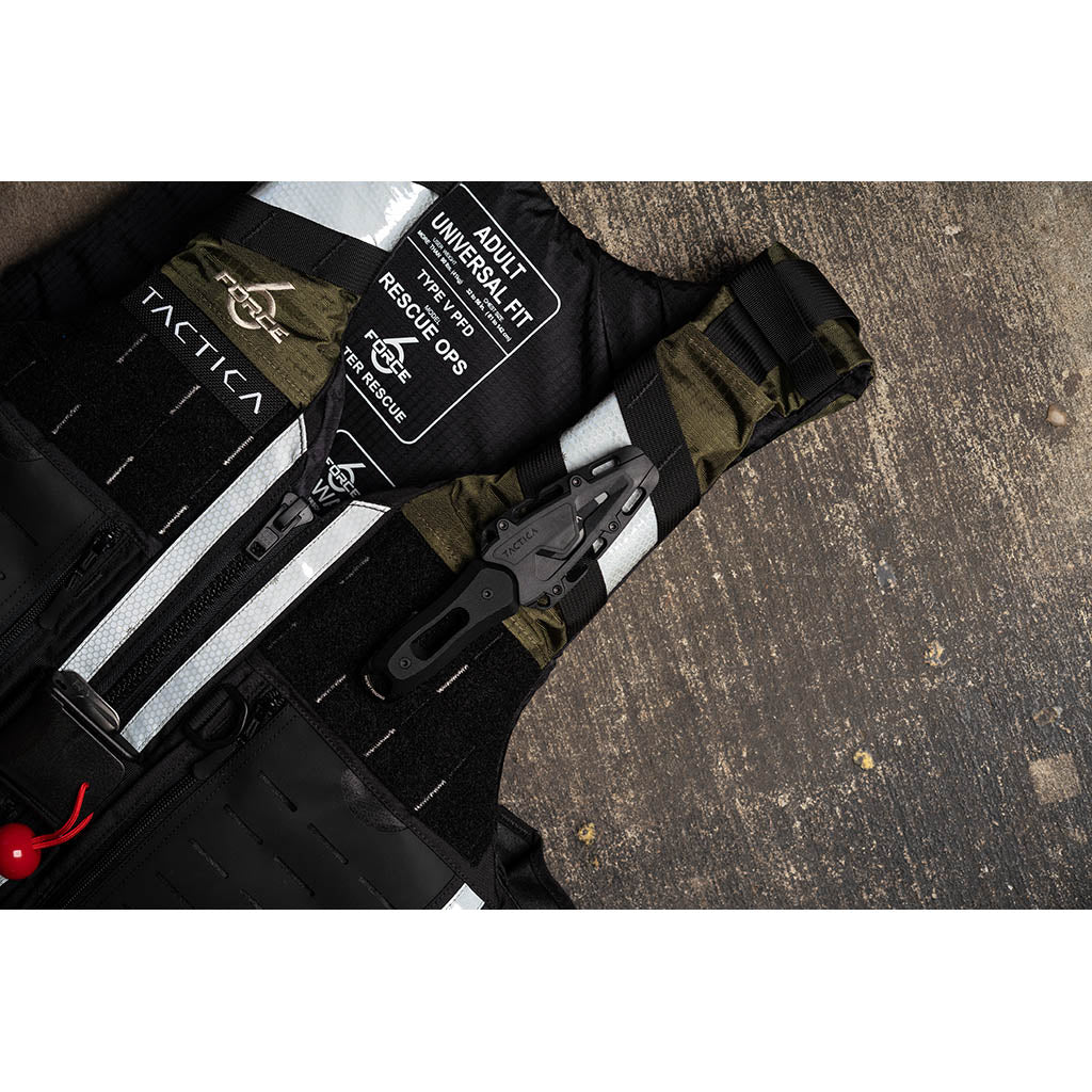 K.220 Search & Rescue Knife | Compact TACTICA TCK0220CB-BLKBLK Knives One Size / Black - Blunt