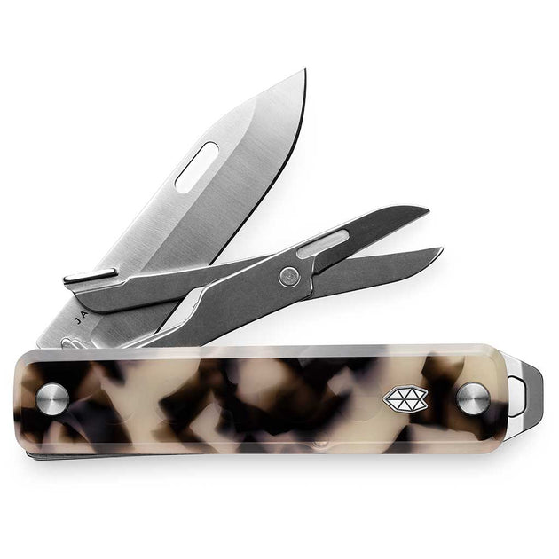 The Ellis | Scissors | Straight Blade The James Brand KN119236-00 Pocket Knives One Size / Desert Tortoise/Eco Acetate