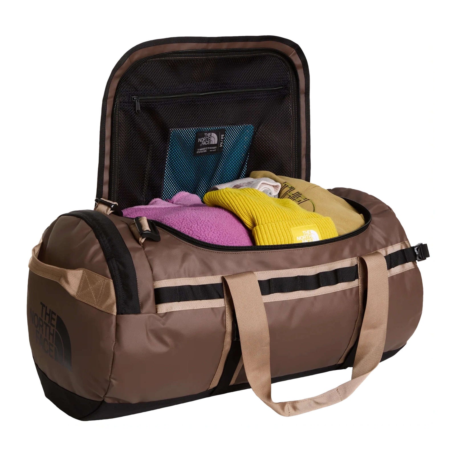 Base Camp Duffle - M The North Face NF0A52SAXE7-OS Duffle Bags 71L / Smokey Brown/TNF Black/Garnet