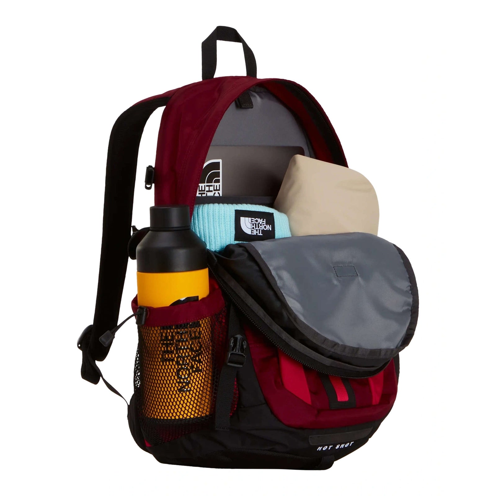 Hot Shot SE Backpack The North Face NF0A3KYJWWN-OS Backpacks 30L / Burgundy Crush/Lali Guran/TNF Black