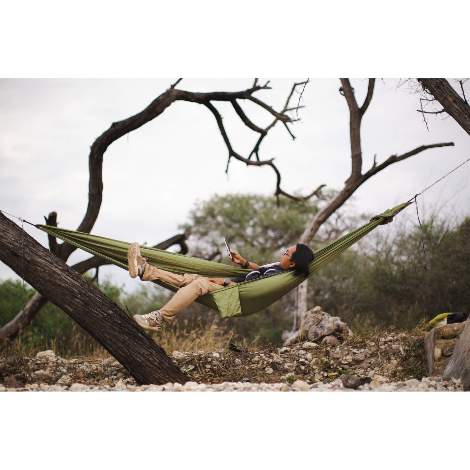 Compact Hammock Ticket To The Moon TMC85 Hammocks 320 x 155 cm / Leaf Green