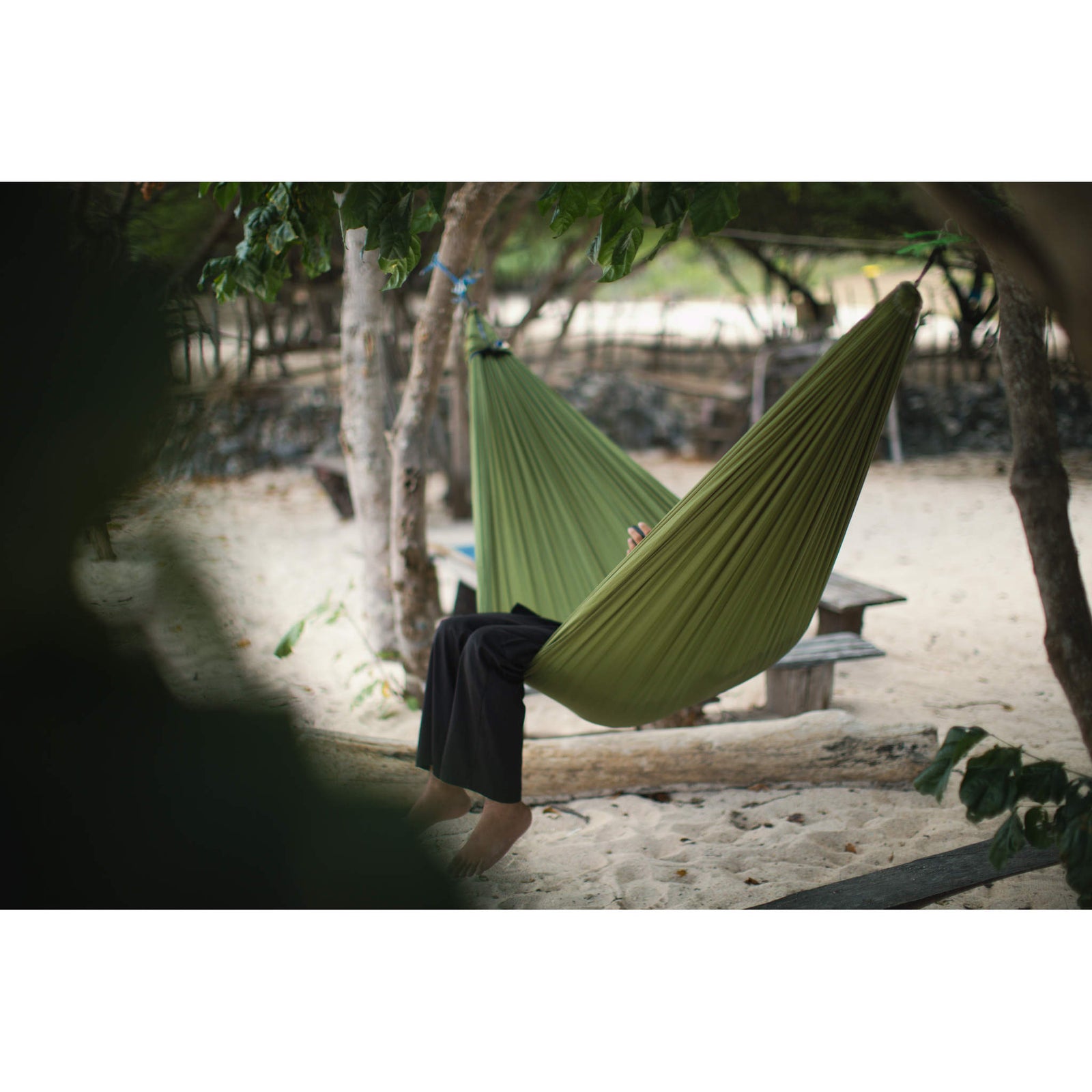 Compact Hammock Ticket To The Moon TMC85 Hammocks 320 x 155 cm / Leaf Green