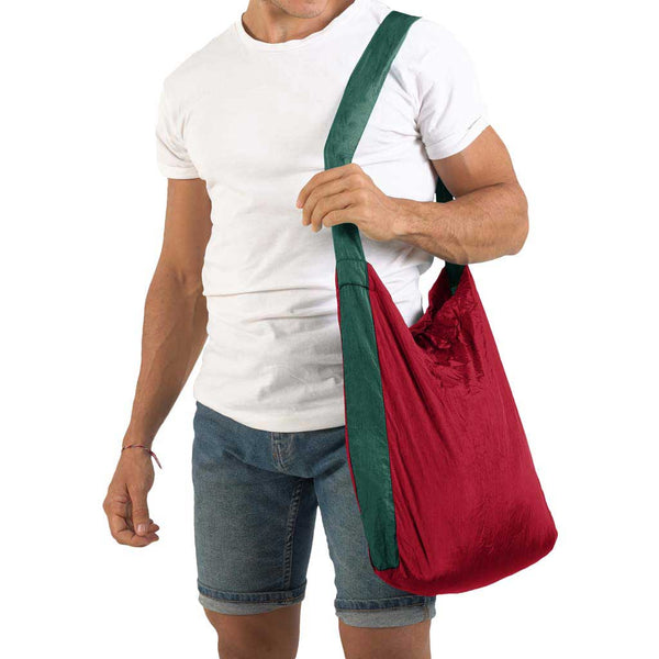 Eco Bag Ticket To The Moon TMEBM3405 Tote Bags 15L / Burgundy/Dark Green