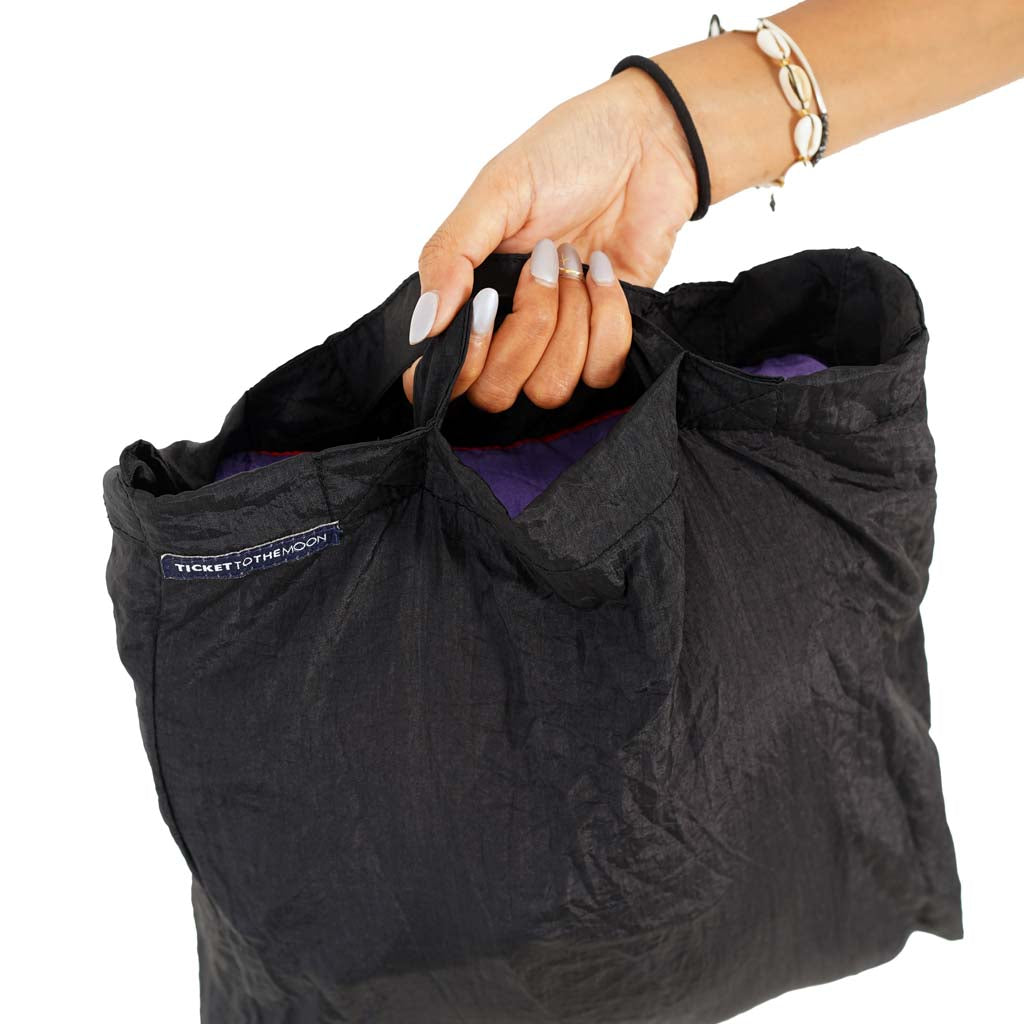 Eco Bag Ticket To The Moon TMEBL0707 Tote Bags 30L / Black/Black