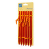 Pegs | Set of 6 Ticket To The Moon TMPEG6Y Hammock Accessories One Size / Orange