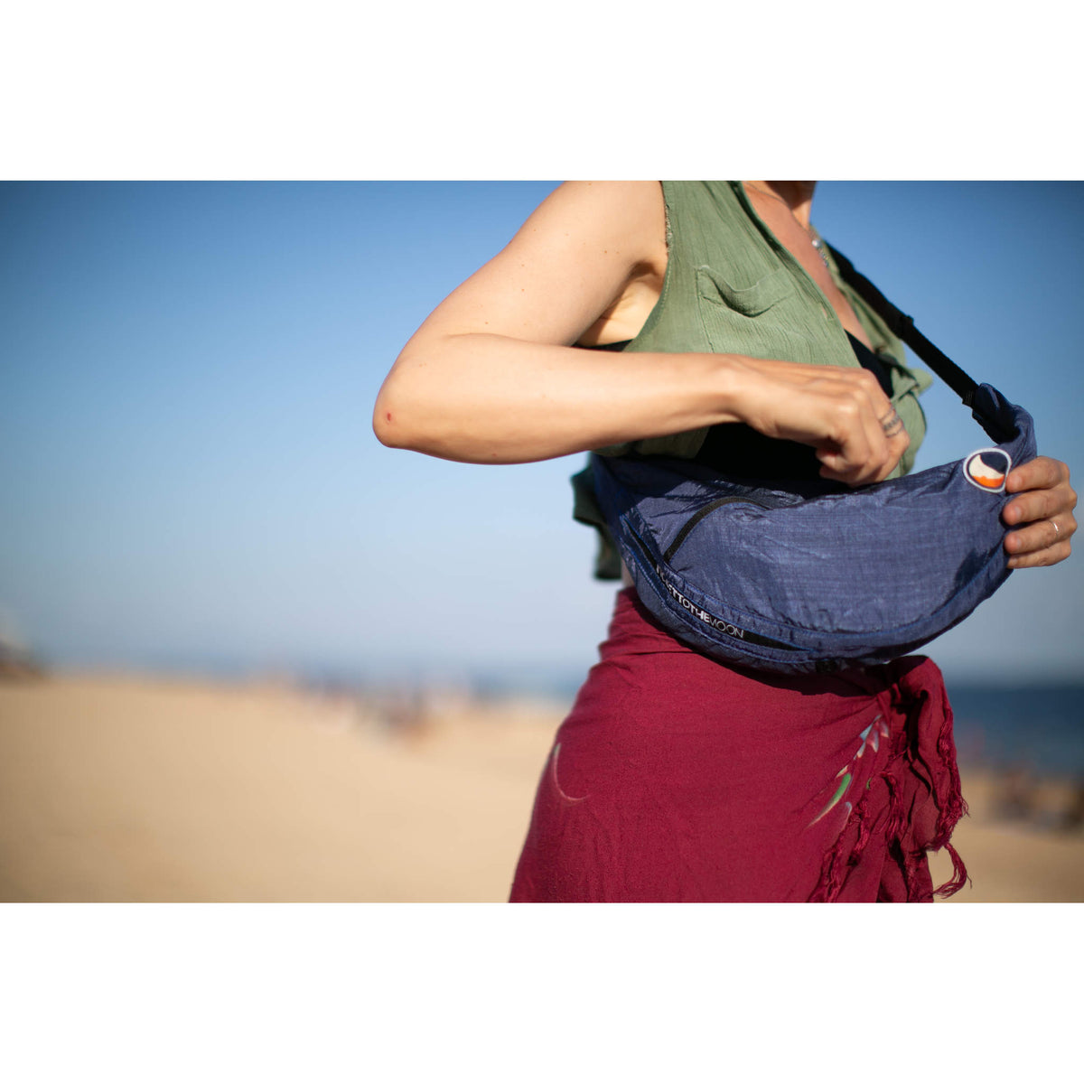 Sling Bag | Premium Ticket To The Moon TMSLBPR48 Sling Bags One Size / Deep Blue