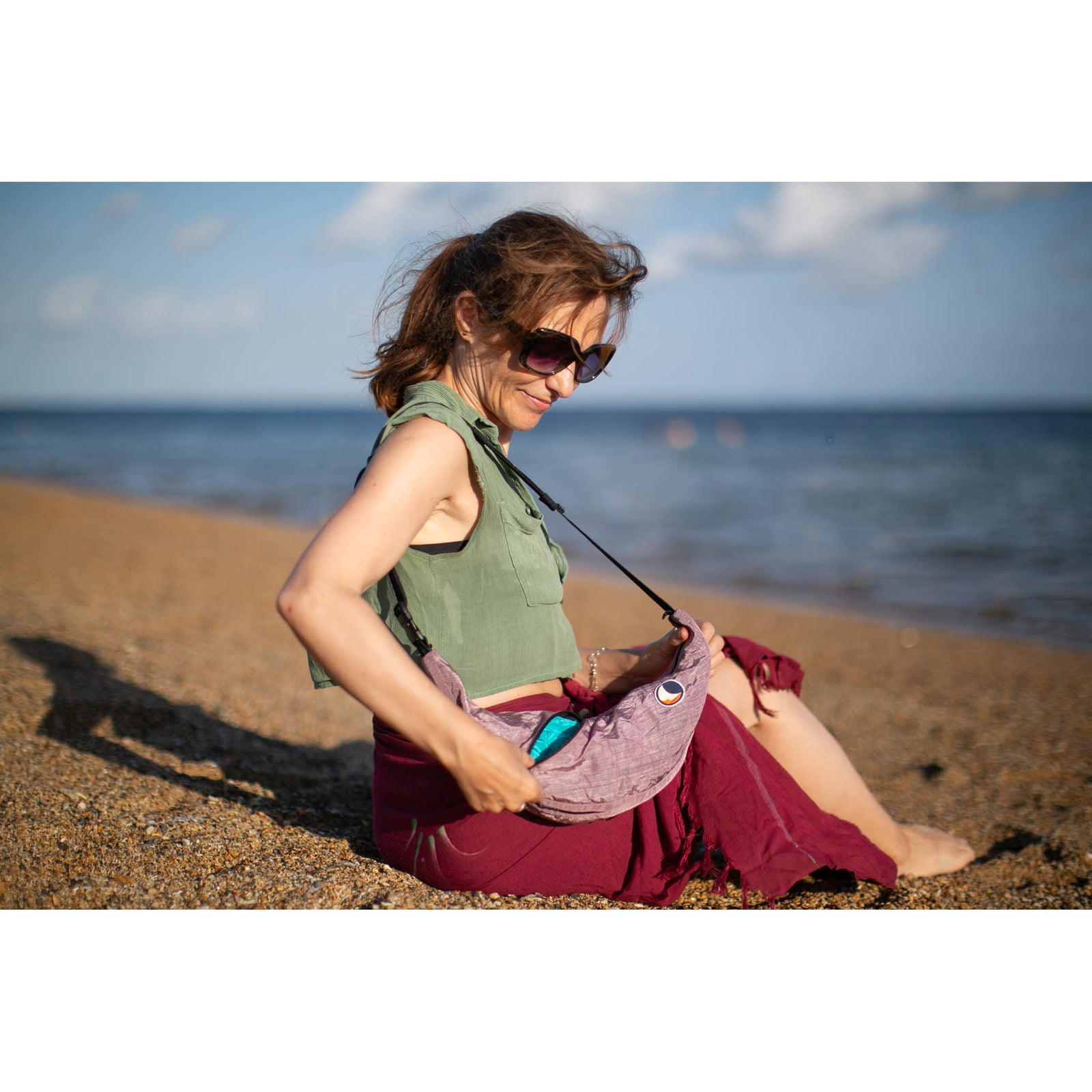 Sling Bag | Premium Ticket To The Moon TMSLBPR46 Sling Bags One Size / Rossy