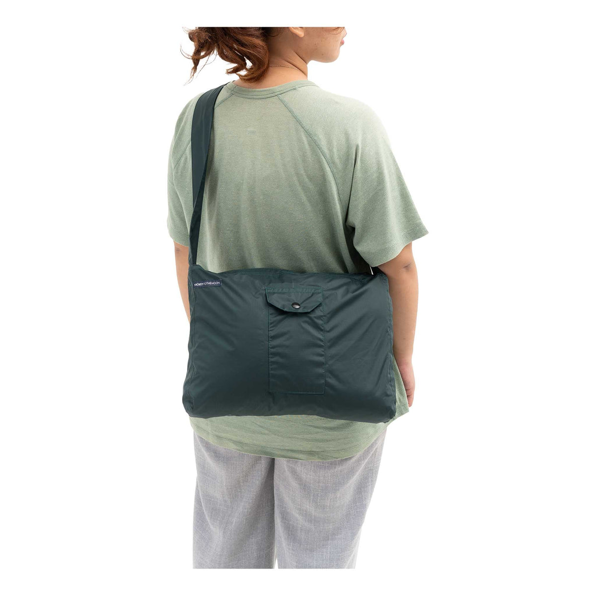 Zipper Bag | Water Resistant Ticket To The Moon TMEMZWR105 Tote Bags 10L / Green