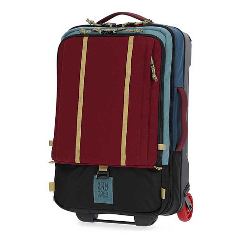 Global Travel Bag Roller Topo Designs 932421487000 Wheeled Duffle Bags 44L / Dark Denim/Burgundy