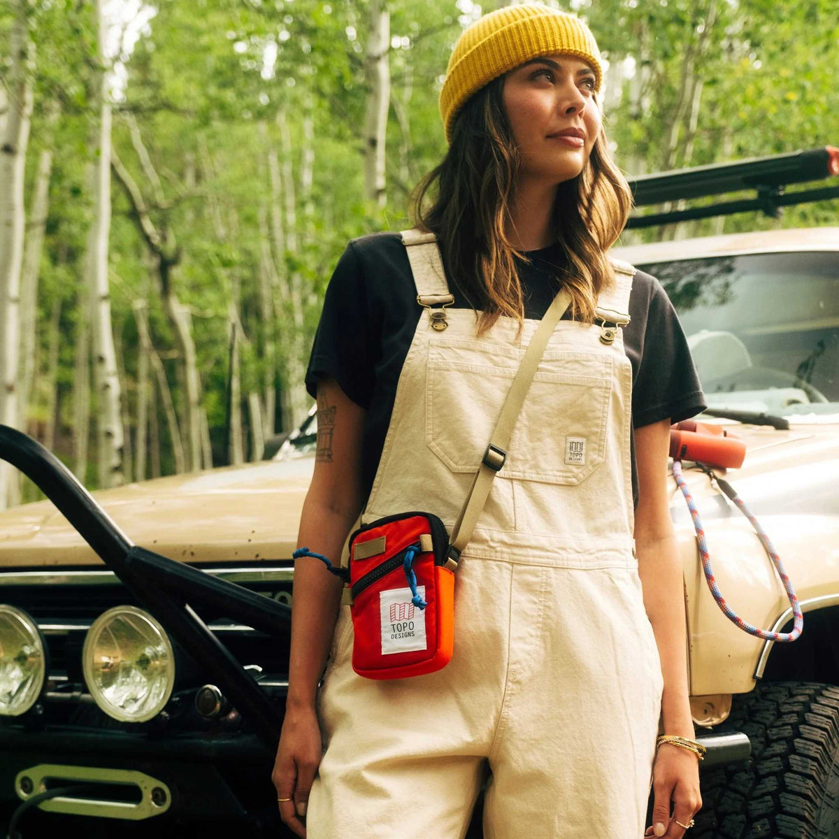 Mini Shoulder Bag Topo Designs 932424343000 Crossbody Bags One Size / Forest/Bone White