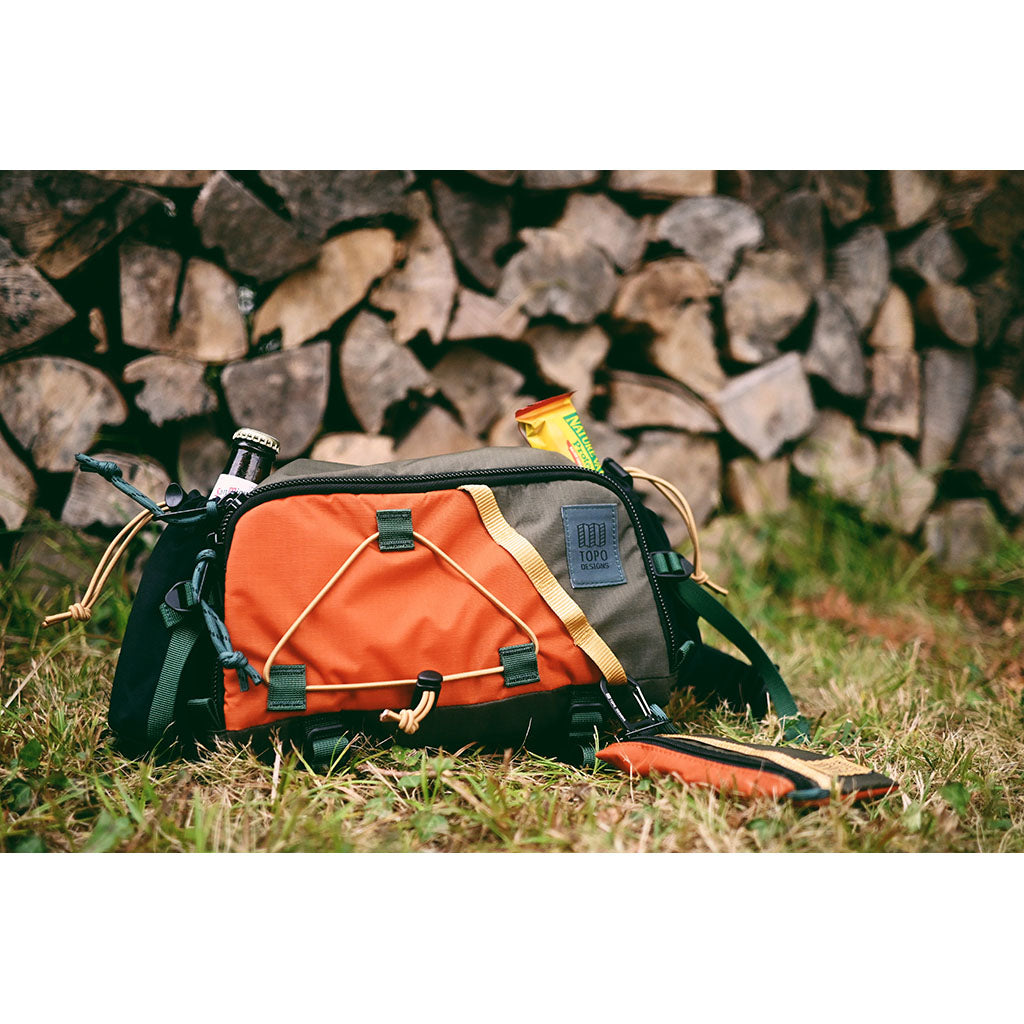 Mountain Hydro Hip Pack Topo Designs 932429908 Sling Bags 4.4L / Woodland/Terracotta