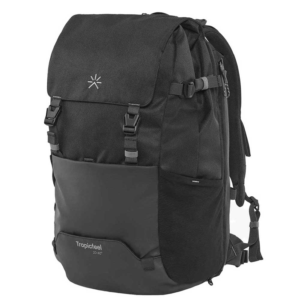 Tropicfeel Shell 2.0 Backpack Weekend Break Bag All Black 24