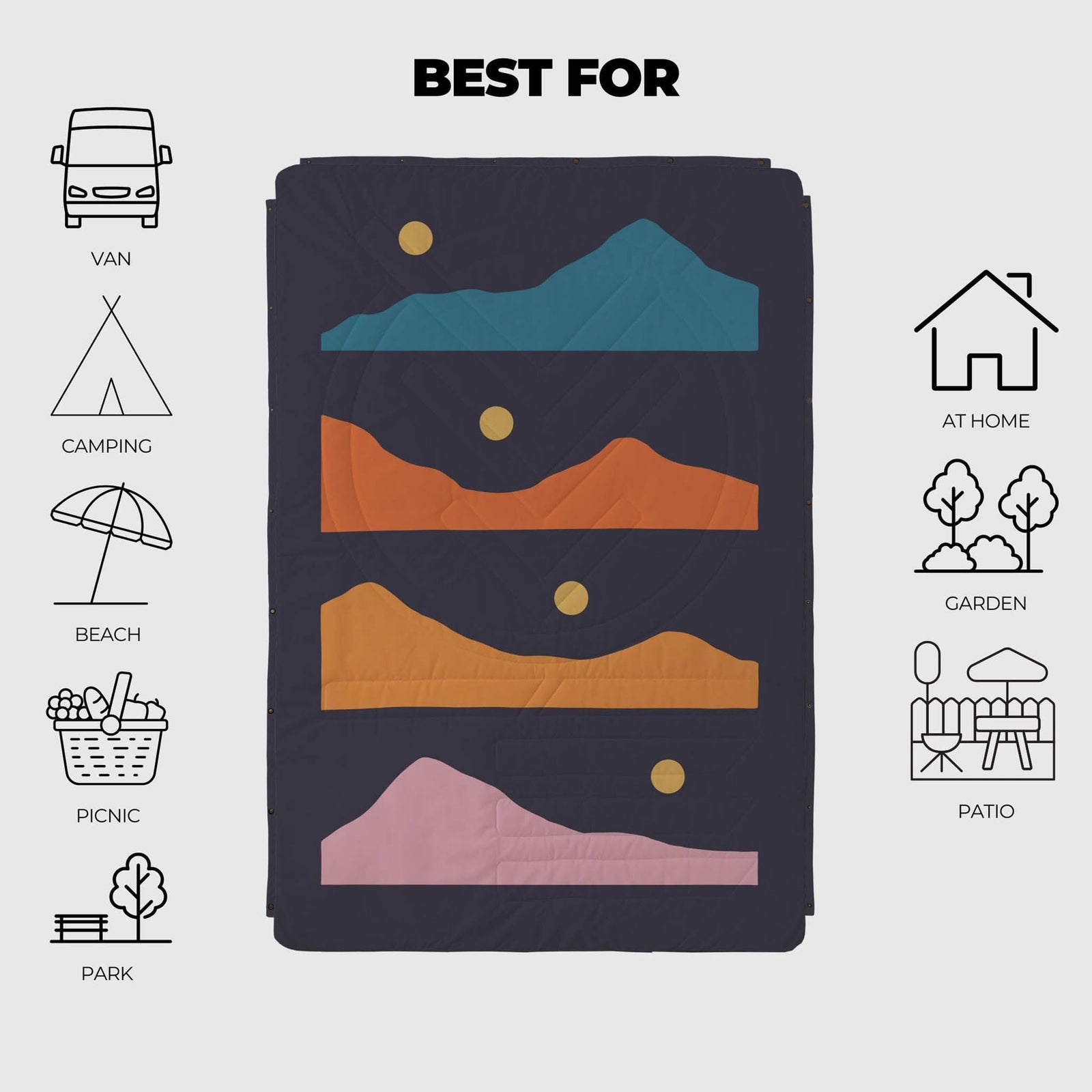 Ripstop Blanket Voited V2502BLPBCTRT Blankets One Size / Trailtrekker