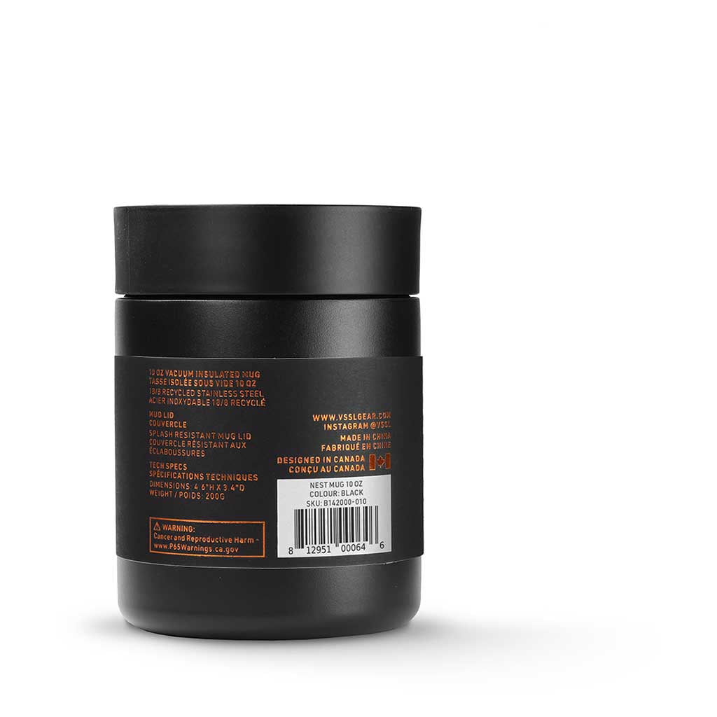 Nest Mug 10oz VSSL B142000-010 Mugs 10oz / Black