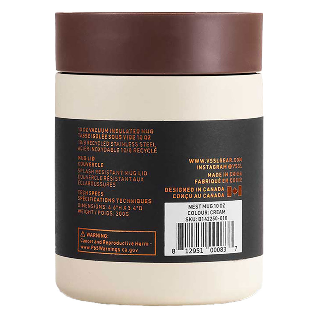 Nest Mug 10oz VSSL B142250-010 Mugs 10oz / Cream