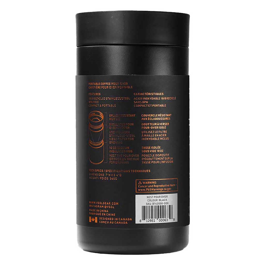 Nest Pour-Over Set VSSL B143002-000 Coffee Makers One Size / Black